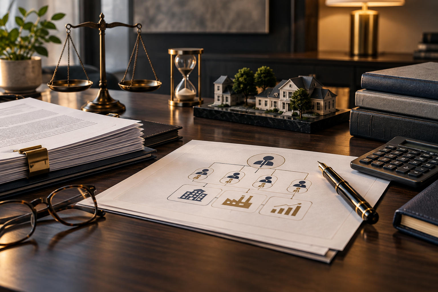 Estate planning documents and valuation materials illustrating GRAT administration